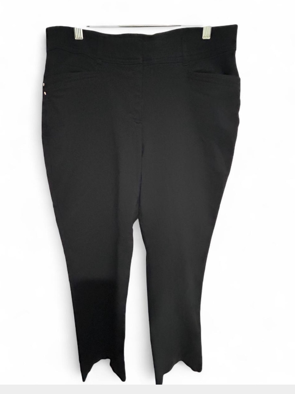 JM Collection Macy’s Black Slim Ankle Pants Size 10 Short
